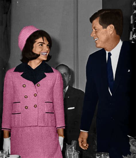 jacqueline kennedy onassis pink chanel suit blood|jackie kennedy funeral outfit.